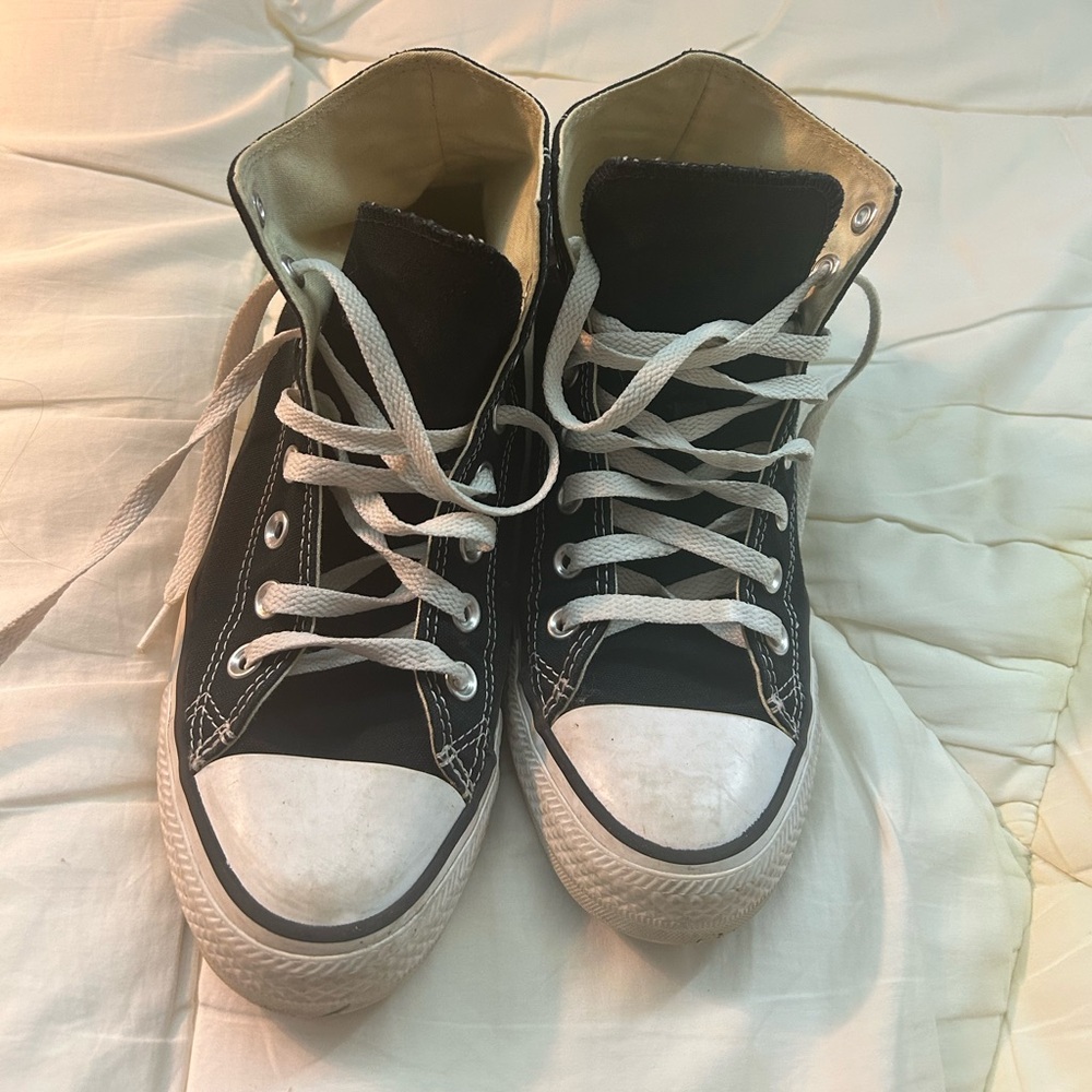 Converse Black and White High-Top Sneakers